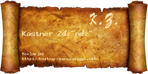 Kastner Zénó névjegykártya